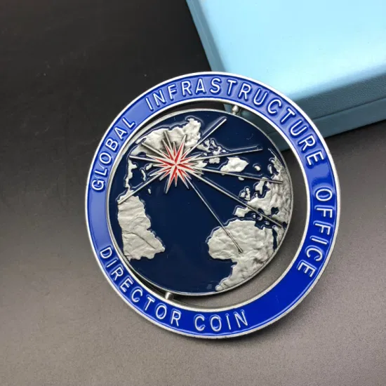 Moneda de desafío de recuerdo militar/ejército/policía dorada con logotipo 3D de moda personalizada como regalo de promoción